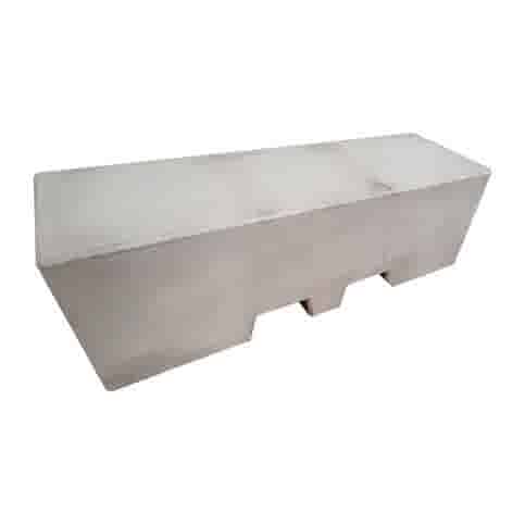 Afzetblok grijs beton met lepelgaten 156x50x50 cm