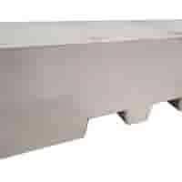 Afzetblok grijs beton met lepelgaten 156x50x50 cm