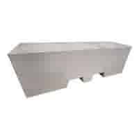 Afzetblok grijs beton met lepelgaten 156x50x50 cm