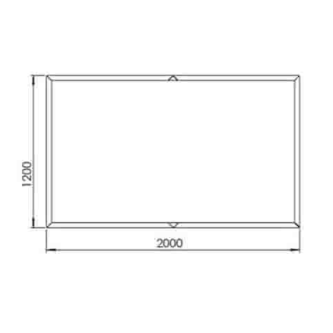 Cortenstaal plantenbak Texas XXL 200x120 cm