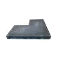 Zwembadrand hoek antraciet Oud Hollands 60/60x33x6 cm