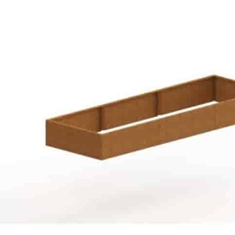 Cortenstaal plantenbak Texas XXL 360x120 cm