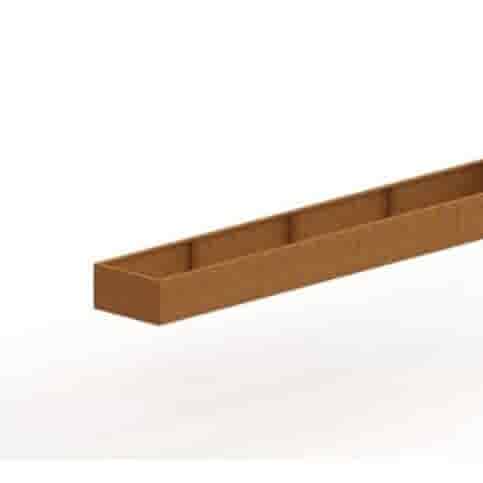Cortenstaal plantenbak Texas XXL 480x80 cm