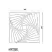 Cortenstaal wanddecoratie Geometrisch Patroon 3.0