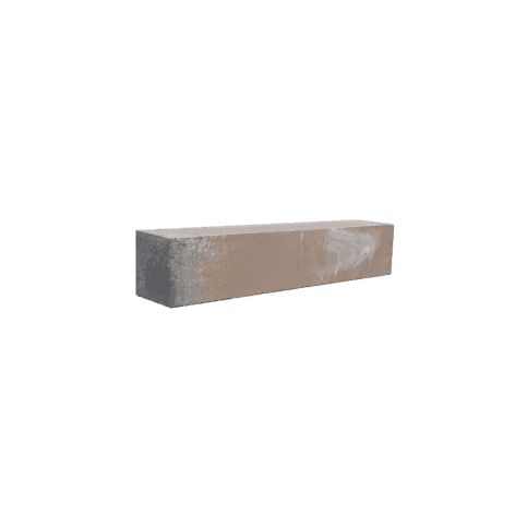 Stapelblokken 12x12x60 cm bruin strak