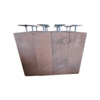 Betonpoer 20x20 en 60 cm hoog roestbruin M16