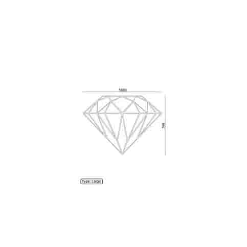 Cortenstaal wanddecoratie Diamond