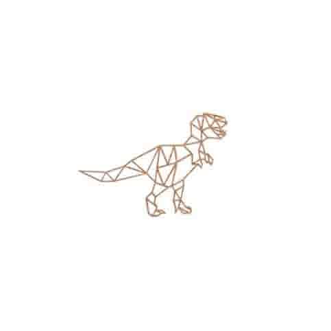 Cortenstaal wanddecoratie Dinosaurus