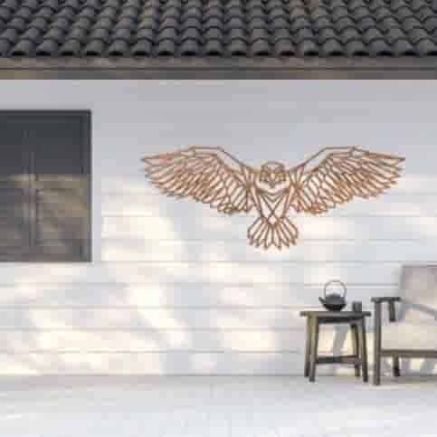 Cortenstaal wanddecoratie Eagle