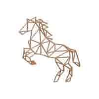 Cortenstaal wanddecoratie Paard