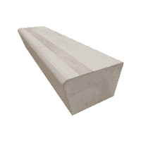 Traptreden 26,5/23x18x100 cm grijs met antislip rand