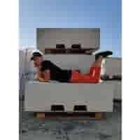 Afzetblok grijs beton met lepelgaten 156x50x50 cm