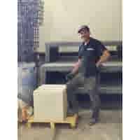 Betonpoer 50x50 en 50 cm hoog grijs M16