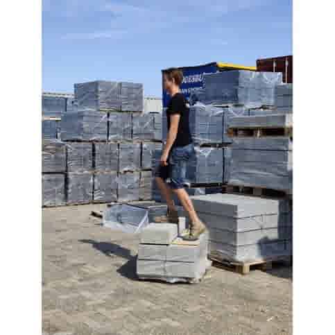Betonnen traptreden 15x40x100 cm grijs Oud Hollands