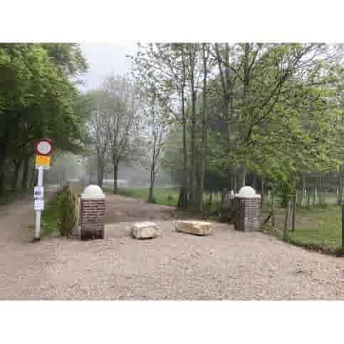 Parkeerbol groot op voet grijs Ø50 cm