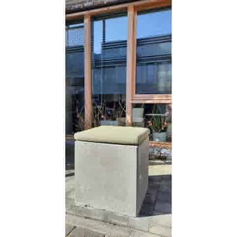 Kubus grijs beton 50 cm