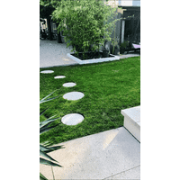 Ronde grijze staptegel 45 cm – Rustique Beton  met een natuurlijk geleefd karakter