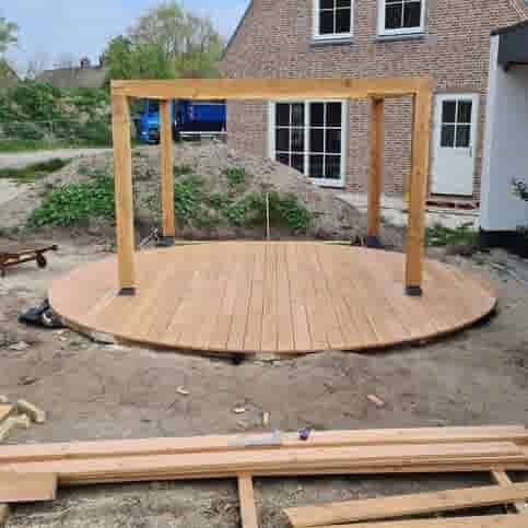 Betonpoer 15x15 en 60 cm hoog antraciet incl. hoogteverstelling