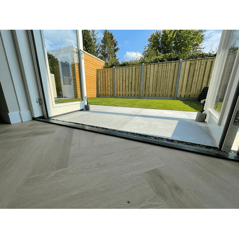 Betonnen Deurstopper met zwart touw 11 cm