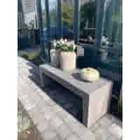 Tuinbank beton 120 cm licht antraciet