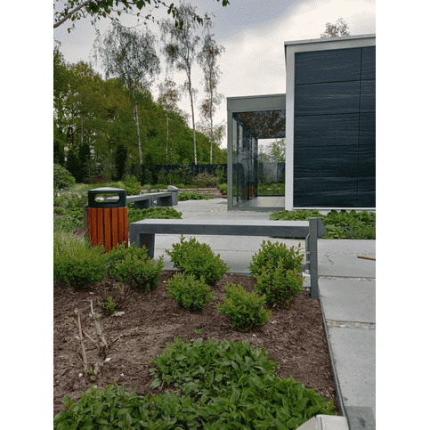 Tuinbank beton 180 cm licht antraciet