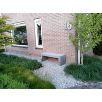 Tuinbank beton 120 cm licht antraciet