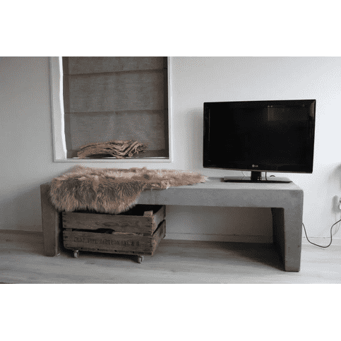 Tuinbank beton 150 cm licht antraciet