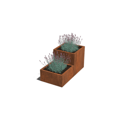 Cortenstaal plantenbak Miami special II 80 cm