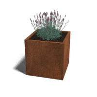 Cortenstaal plantenbak Miami 70x70 cm