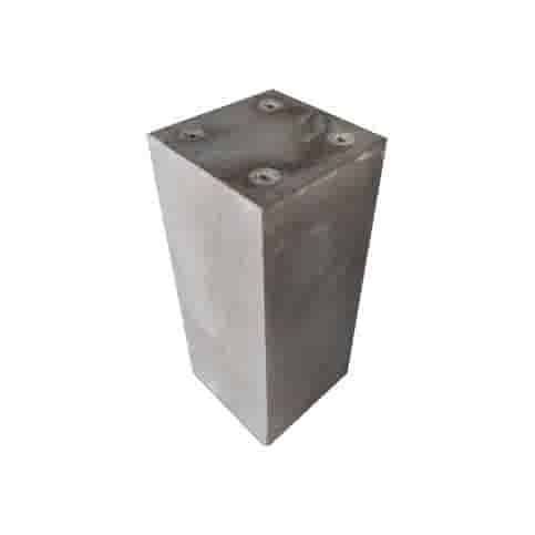 Betonpoer 25x25 en 60 cm hoog antraciet M12