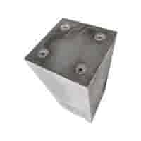 Betonpoer 25x25 en 60 cm hoog antraciet M12