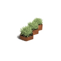 Cortenstaal plantenbak Denver special III 80 cm