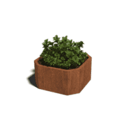 Cortenstaal plantenbak Boston 50 cm
