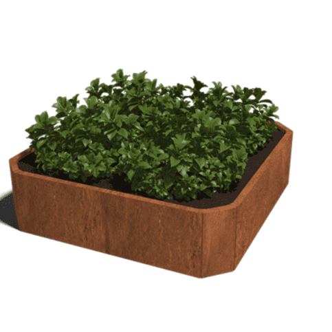 Cortenstaal plantenbak Boston 120 cm