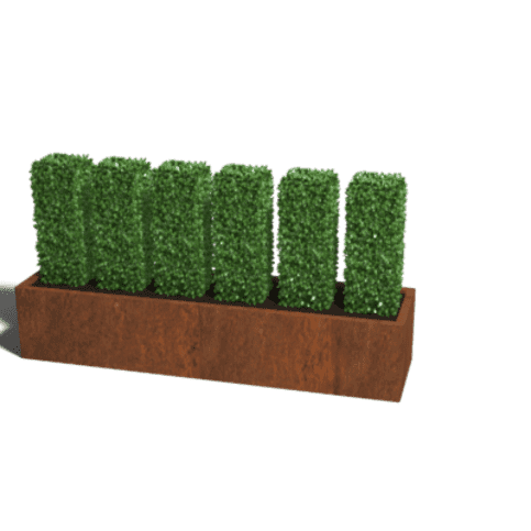 Cortenstaal plantenbak Texas XXL 200x50 cm