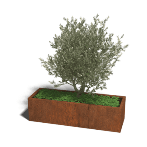 Cortenstaal plantenbak Texas XXL 150x50 cm