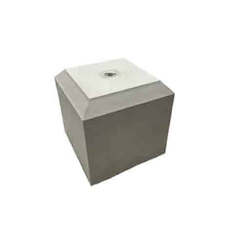 Betonpoer 20x20 en 20 cm hoog grijs M16