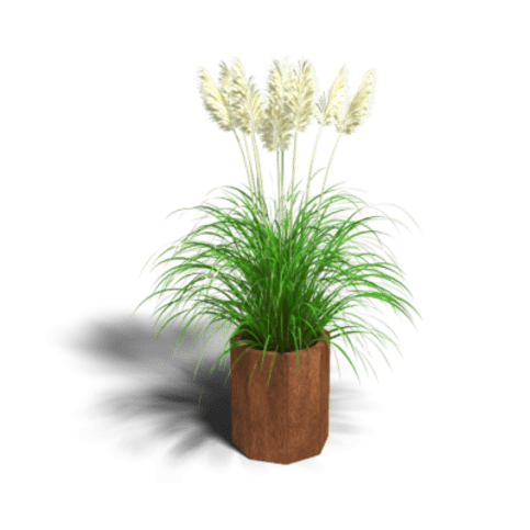 Cortenstaal plantenbak Chicago 20 cm