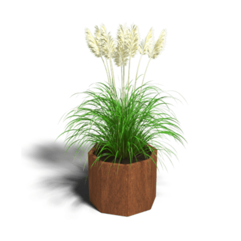 Cortenstaal plantenbak Chicago 30 cm