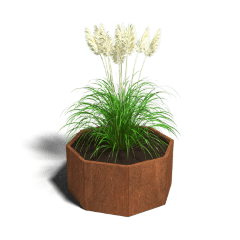 Cortenstaal plantenbak Chicago 50 cm