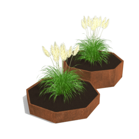 Cortenstaal plantenbak Chicago special II 80 cm