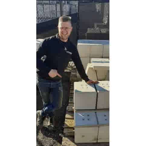 Betonpoer 30x30 en 30 cm hoog grijs M10
