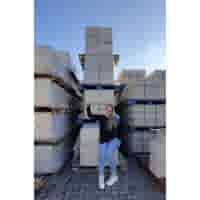 Betonpoer 40x40 en 40 cm hoog grijs M16