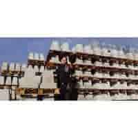 Betonpoer 20x20 en 51 cm hoog grijs M16