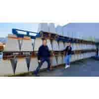 Betonpoer 25x25 en 70 cm hoog grijs M16 of M12