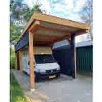 Betonpoer 18x18 en 45 cm hoog grijs M16