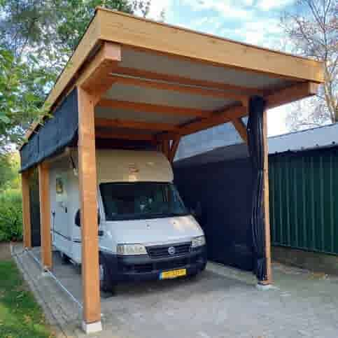 Betonpoer 18x18 en 45 cm hoog grijs M16