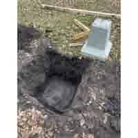 Betonpoer 20x20 en 51 cm hoog grijs 4 keer M16