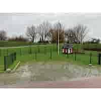 Parkeerbol groot op voet grijs Ø50 cm