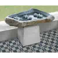 Betonpoer 21x21 en 28 cm hoog grijs